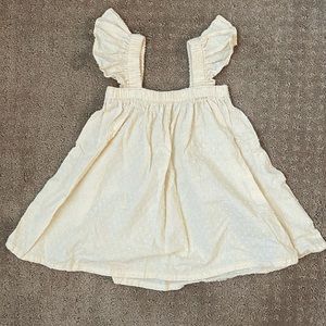 Cream baby girl dress